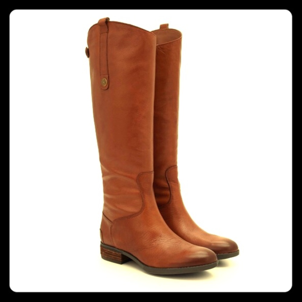 Sam Edelman Penny riding boots in whiskey brown